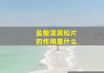 盐酸泼泥松片的作用是什么