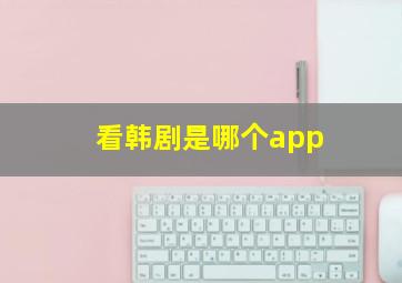 看韩剧是哪个app