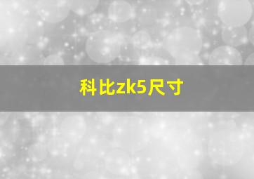 科比zk5尺寸