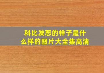 科比发怒的样子是什么样的图片大全集高清