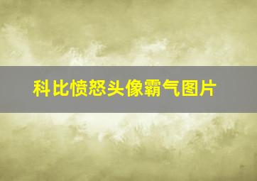 科比愤怒头像霸气图片