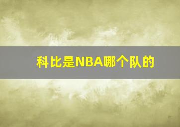 科比是NBA哪个队的