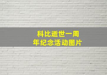 科比逝世一周年纪念活动图片