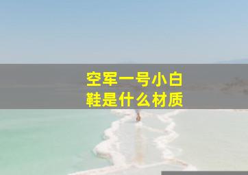 空军一号小白鞋是什么材质