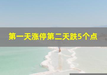 第一天涨停第二天跌5个点