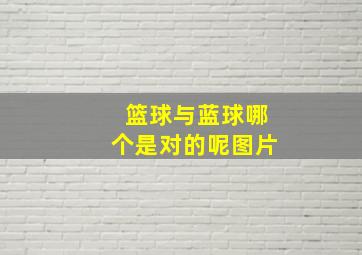 篮球与蓝球哪个是对的呢图片