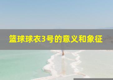 篮球球衣3号的意义和象征