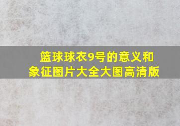 篮球球衣9号的意义和象征图片大全大图高清版