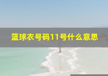 篮球衣号码11号什么意思