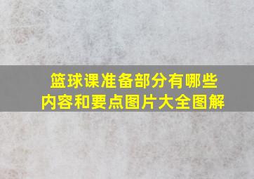 篮球课准备部分有哪些内容和要点图片大全图解