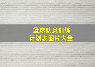 篮球队员训练计划表图片大全