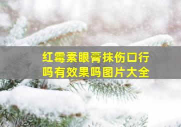 红霉素眼膏抹伤口行吗有效果吗图片大全