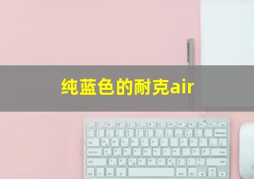 纯蓝色的耐克air