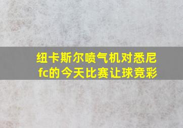 纽卡斯尔喷气机对悉尼fc的今天比赛让球竞彩