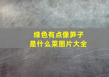 绿色有点像笋子是什么菜图片大全