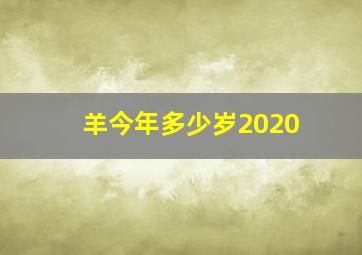 羊今年多少岁2020