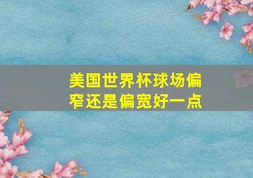 美国世界杯球场偏窄还是偏宽好一点