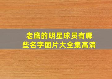 老鹰的明星球员有哪些名字图片大全集高清