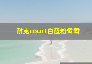 耐克court白蓝粉鸳鸯