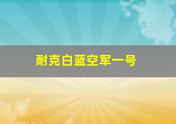 耐克白蓝空军一号