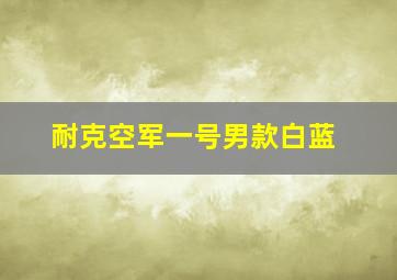 耐克空军一号男款白蓝