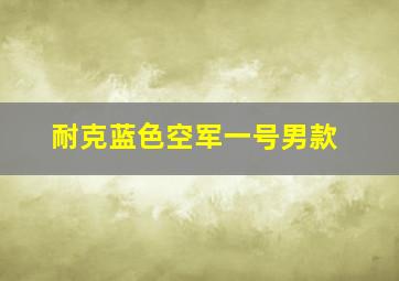 耐克蓝色空军一号男款