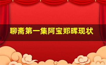 聊斋第一集阿宝郑晖现状