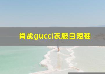 肖战gucci衣服白短袖