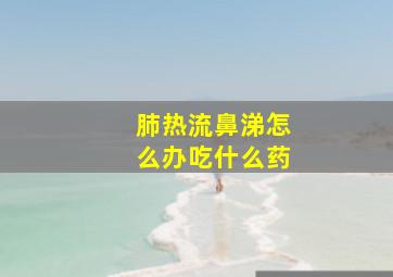 肺热流鼻涕怎么办吃什么药