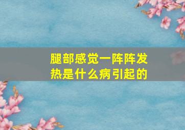 腿部感觉一阵阵发热是什么病引起的