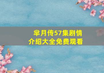 芈月传57集剧情介绍大全免费观看