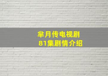 芈月传电视剧81集剧情介绍