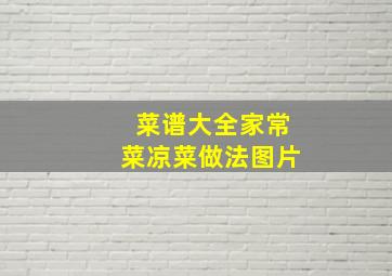 菜谱大全家常菜凉菜做法图片