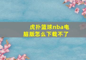 虎扑篮球nba电脑版怎么下载不了