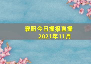 襄阳今日播报直播2021年11月