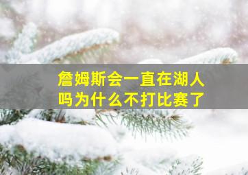 詹姆斯会一直在湖人吗为什么不打比赛了