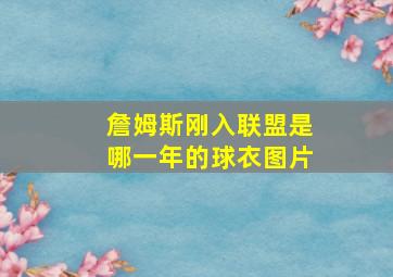 詹姆斯刚入联盟是哪一年的球衣图片