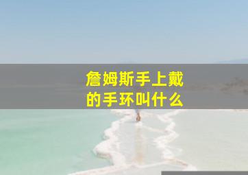 詹姆斯手上戴的手环叫什么