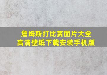 詹姆斯打比赛图片大全高清壁纸下载安装手机版