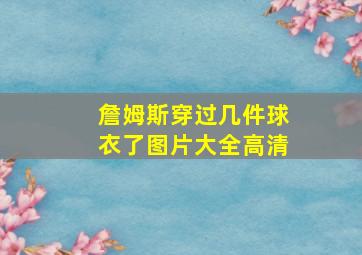 詹姆斯穿过几件球衣了图片大全高清