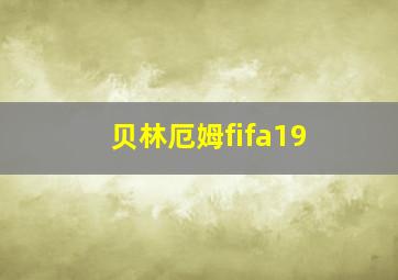 贝林厄姆fifa19