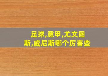 足球,意甲,尤文图斯,威尼斯哪个厉害些