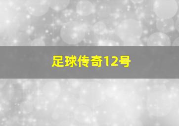 足球传奇12号