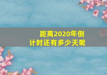 距离2020年倒计时还有多少天呢