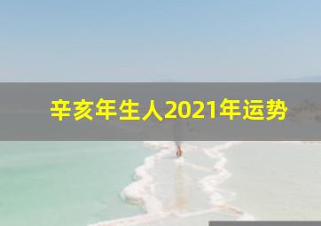 辛亥年生人2021年运势