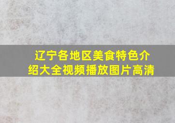 辽宁各地区美食特色介绍大全视频播放图片高清