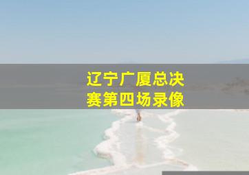 辽宁广厦总决赛第四场录像