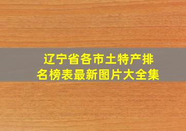 辽宁省各市土特产排名榜表最新图片大全集