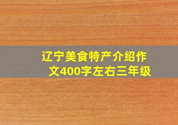 辽宁美食特产介绍作文400字左右三年级