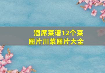 酒席菜谱12个菜图片川菜图片大全